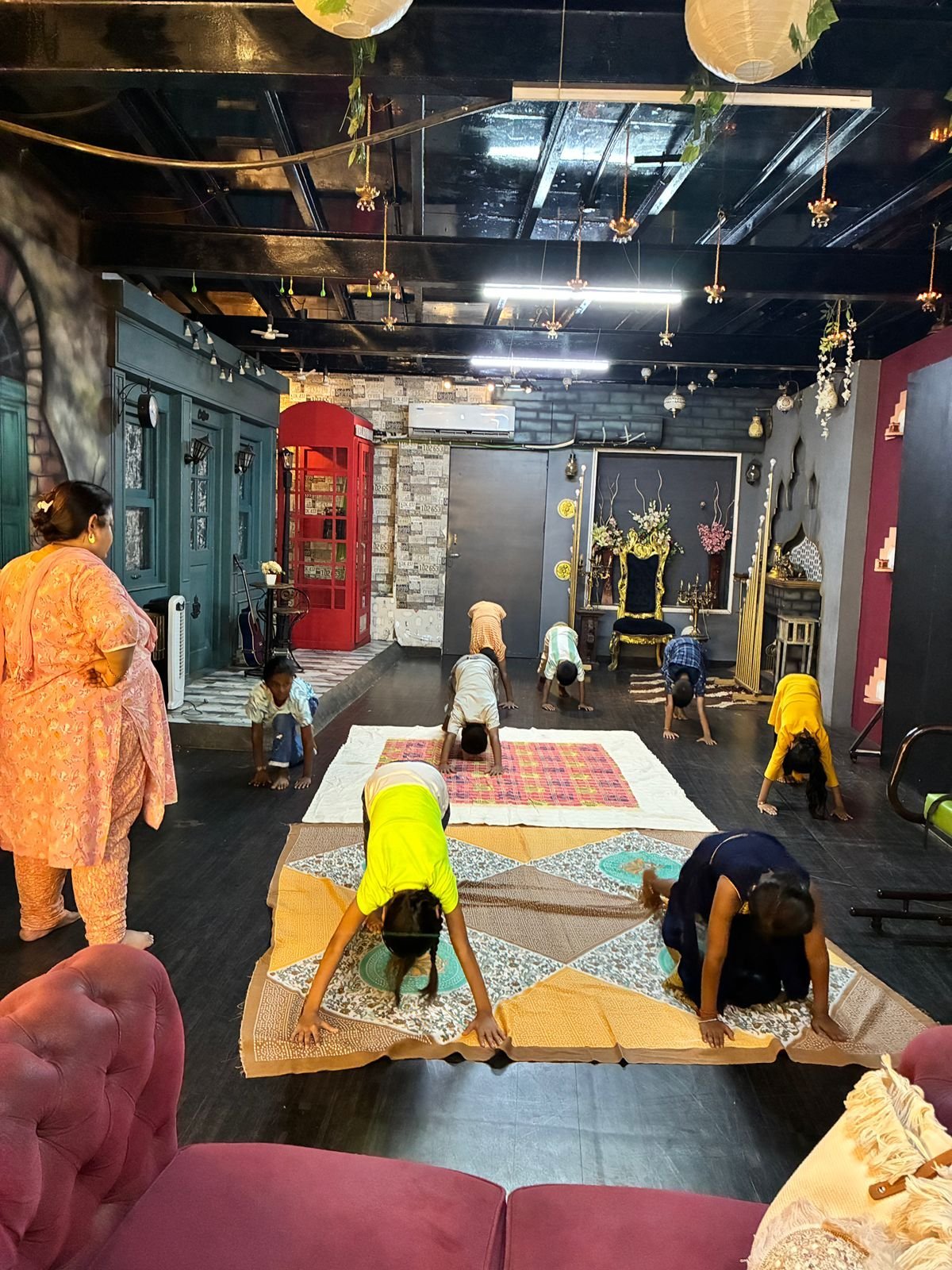 Children's yoga and wellness session